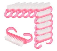 GALPADA Lot de 50 Pinceaux Dissolvants pour Poudre à Ongles en Plastique et Nylon, Brosses Compactes de Corne de Mouton pour Nettoyage Précis à Domicile Salon