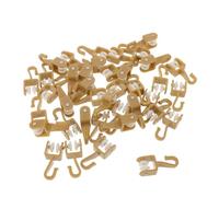 GALPADA Lot de 50 roulettes Silencieuses en Plastique pour Tringle à Rideaux Mini Galets de Guidage Crochets Patins Compacts pour Rails de Rideaux Adaptés aux Chambres et Salons