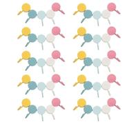 GALPADA Lot de 50 Set de Set de Petits Crochets Adhésifs en Plastique Couleur Macaron, sans Perçage, Support Solide, pour Clés et Bijoux L'entrée Placards