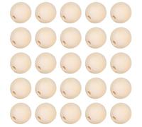 GALPADA Lot de 500 Perles en Bois Naturel Rondes Beige Percées 3mm pour Loisirs Créatifs Macramé et Décoration Maison Facile à Enfiler et Personnalisables