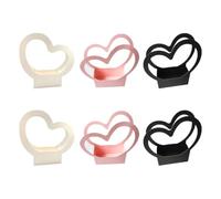 GALPADA Lot de 6 Boîtes à Bouquets de Cœur en Papier Kraft, Boîte Présent Fleurs Mère, Porte-fleurs Élégantes et Résistantes pour Mariage et Maison Couleur