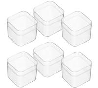 GALPADA Lot de 6 Boîtes Transparentes Élégantes en Plastique Robuste pour Cupcakes et Savons, pour Affichage et Durabilité Lors D'anniversaires ou Mariages