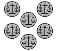 GALPADA Lot de 6 Broches de Costume en Métal Symbole Balance Insigne de Revers Avocat pour Homme et Femme Accessoire Professionnel pour Étudiants en Droit et Juristes