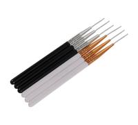 GALPADA Lot de 6 Brosses à Cils et Sourcils Double Usage Tête Fine Spiralée Flexible Noir et Blanc Micro-Brosse Précision pour Extensions et Lamination Outil Maquillage Portable pour