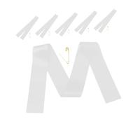 GALPADA Lot de 6 Écharpes Blanches DIY en Tissu Léger et Souple, Accessoires Photo Prop Élégants pour Fêtes et Soirées Célibataires