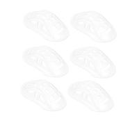 GALPADA Lot de 6 Mentonnières Transparentes Universelles en Polypropylène pour Casque de Sport, Protection Renforcée et Maintien du Menton, Accessoires Vélo et Sport en Plein Air