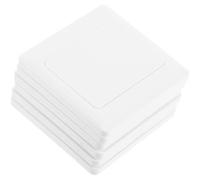 GALPADA Lot de 6 Plaques Cache Interrupteurs Lumineux sans Trou en Plastique Blanc Type 86, Couvercle Étanche pour Boîte de Jonction et Projet de Rénovation Maison