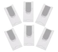 GALPADA Lot de 6 Verrous de Sécurité pour Portes Coulissantes Loquets en Plastique Blanc Compatibles Rails de Porte Protection Garçon et Filles Cuisine Salle de Bain Placards et
