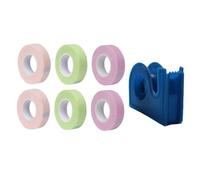 GALPADA Lot de 7 Rubans Adhésifs en Tissu pour Faux Cils, 7 Pièces, Multicolore, Ruban Isolant pour Greffe de Cils, Usage Professionnel et Maquillage Quotidien