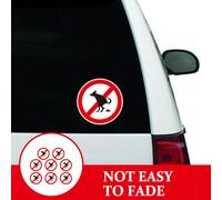GALPADA Lot de 8 Autocollants de Signalisation « Interdit aux Chiens Leurs Besoins » pour Jardin, Panneaux D'avertissement Extérieurs Étanches et Résistants, Stickers Amusants pour Cour