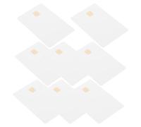 GALPADA Lot de 8 Cartes d'Identité PVC Blanches 85X54 MM avec Puce Intégrée 4442 Résistantes à L'Eau Compatibles Imprimantes Jet d'Encre Badges d'Identification pour Conducteur et