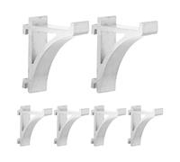 GALPADA Lot de 8 Clips Support D'étagère pour Réfrigérateur en Aluminium Poli Solide, Crochets Robustes pour Congélateur et Armoire à Boissons