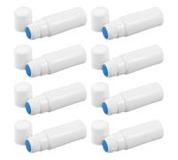 GALPADA Lot de 8 Flacons Applicateurs Rechargeables 30ml Tête Éponge Blanche en Plastique, Application Précise et Étanche pour Soins Quotidiens et Voyages