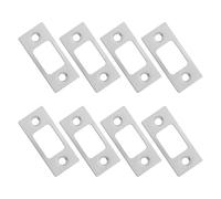 GALPADA Lot de 8 Gâches de Pêne Dormant en Acier Inoxydable 16 Vis Plaques de Protection pour Loquets de Porte Intérieure Accessoire Renforcé pour Serrure de Porte Résidentielle et
