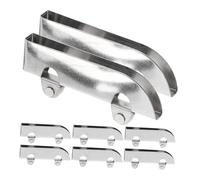 GALPADA Lot de 8 Roulettes Coulissantes pour Porte de Vitrine en Verre 50 MM Acier Inoxydable pour Portes Coulissantes d'Armoire et Placard Quincaillerie Robuste et Silencieuse pour