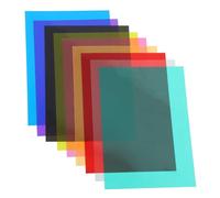 GALPADA Lot De 9 Feuilles De Filtres PVC Couleur Transparentes pour Éclaireurs Professionnels, Gels Légers pour Éclairage Photo Vidéo Scène, Film Couleur en Plastique PVC Polyvalent