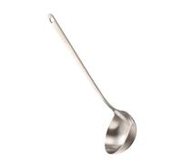 GALPADA Louche à Soupe Inox avec Long Manche Cuillère Filtre Anti-graisse pour Cuisine Maison Acier avec Passoire Fine pour Potage et Bouillon