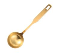 GALPADA Louche Inox Dorée Résistante pour Soupe et Service Multifonction Cuillère Taille Moyenne pour Cuisine et Portionnage