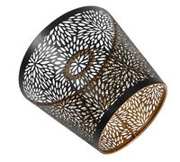 GALPADA Luminaire abat-jour en fer noir moderne pour lampe de chevet E27, remplacement, création d’une atmosphère chaleureuse, pour chambre ou bibliothèque