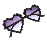 GALPADA Lunettes de Soleil Anti-uv Structure Robuste en PC pour Garçon et Filles à Motif Cœur Style Charmant Fête Estivale en Extérieur