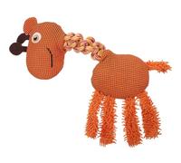 GALPADA Mâcher pour Chien en Corde Nouée, Girafe Sonore | Coton, Peluche et Rembourrage Pp, Textures Douces Légères, pour Maison et Apprentissage Dentaire