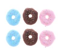 GALPADA Mâcher pour Chien en Peluche Forme Donut Jaune, Lot de 9 Pièces, Soulage la Solitude du Chiot, pour Jouer et Mordre