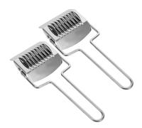 GALPADA Machine à Pâtes Manuelle 2pcs en Acier Inoxydable, Outil Polyvalent pour Couper Nouilles et Pâte, Rouleau Coupe-pâtes Uniforme, Cuisine Maison