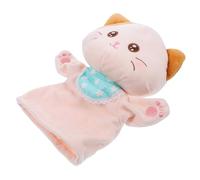 GALPADA Main Chat Peluche Douce Interactif Dhistoire avec Bouche Mobile Accessoire de Performance pour Jeux Éducatifs Garçon Fille