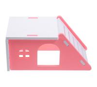 GALPADA Maison de Cachette Nid Confortable pour Petits Animaux en PVC Rose pour Hamster et Chinchilla, pour Cage à Hamster Nain