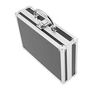 GALPADA Mallette à Remède Rigide en Aluminium Noir Poignée, Boîte De Rangement Multifonctionnelle pour Outils Et Pièces, Étui Portable Sécurisé pour Usage Médical Et Domestique, Grosse Capacité