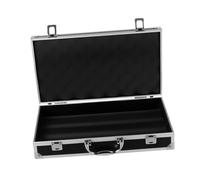 GALPADA Mallette Aluminium Dur Multifonction 35x19x6,5 Cm Noire, Boîte à Outils Rigide Compartiments, Coffre de Rangement Portable pour Remède, Trousse de Secours et Pièces, Usage