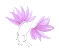 GALPADA Manchettes D'oreilles à Pompon et Plume, Boucles D'oreilles Féeriques pour Femmes, Alliage, Lavande, Légères, Maintien Sûr, pour Tenues Quotidiennes et Fêtes