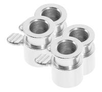 GALPADA Manchon en Fer pour Barbecue Extérieur - Lot De 4 Anneaux pour Grille Rotative - Accessoire Pratique pour Kit De Gril Rotatif - Collier D’arrêt pour Barbecue