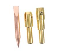 GALPADA Mandrin de Soudage par Points Kit 3 Pièces en Métal pour Réparation Carrosserie Voiture, Mandrin à Patin Rond et Baguette, Outil Débosselage Auto Polyvalent, Entretien