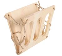 GALPADA Mangeoire Bois pour Lapins et Rongeurs Support Multifonction Distributeur de Foin Sécurisé pour Cochons Hamsters et Chinchillas Rack Suspendu Résistant