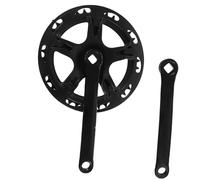 GALPADA Manivelle de Vélo en Acier Noir Plateau Remplaçable, Facile à Installer, Ensemble 1 Set pour Réparation de Vélo