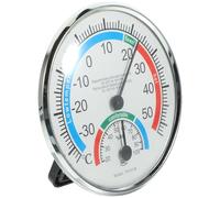 GALPADA Manomètre pour L'humidité Température, Thermomètre Intérieur Extérieur en Abs, Support Pliable, pour Jardin et Maison