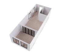 GALPADA Maquette D'appartement 1:50 en Abs et Acrylique, Kit Complet Plan Détaillé, pour Diorama de Train Miniature et Éducation Architecturale