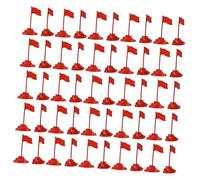 GALPADA Maquette du Drapeau Rouge Jouet Plastique 50 Pièces Ensemble Compact Décoration Militaire Jeu Éducatif Scène Miniature