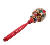GALPADA Maracas en Bois Mini, Percussion Folklorique à Main, Motif Peint