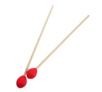 GALPADA Marimba Mallets Bois à Manche Confortable Baguettes de Percussion Durables pour Performance et Pratique Musicale Rouge