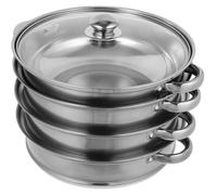 GALPADA Marmite de Vapeur en Acier Inoxydable Cuit Vapeur Multifonction pour Cuisson Saine Adaptée Cuisine Maison