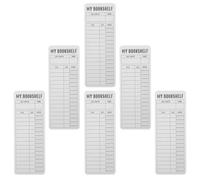 GALPADA Marque-pages de Lecture en Papier Blanc Léger, Lot de 6 Pièces, Maintien Sécurisé des Pages pour Enseignants et Lecteurs Organisés, Déplacements Rentrée Scolaire