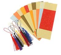 GALPADA Marque-pages Vierges en Papier Trou Suspendre, Blanche Lot de 20 Couleur Aléatoire pour Calligraphie et Décoration, pour Lecteurs et Étudiants