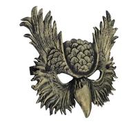 GALPADA Masque de Hibou Doré en PU pour Carnaval et Mascarade Masque Cosplay Léger Visibilité pour Adultes Hommes