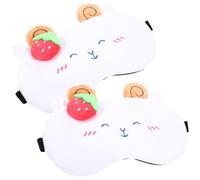 GALPADA Masque de Sommeil Confortable pour Adultes et Garçon et Filles Plusieurs styles 2pcs en Velours Soulage la Fatigue Oculaire pour Repos Pendant le Voyage