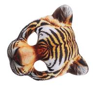 GALPADA Masque Tigre Demi-visage EVA Léger et Confortable pour Cosplay Carnaval et Fête Halloween Accessoire Animalier pour Déguisement Carnaval Adulte