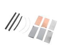 GALPADA Matériaux D'électrode pour Expériences Stem Barres de Graphite, Cuivre, Zinc et Fer, Accessoires Scientifiques en Carbone et Étain pour Étudiants