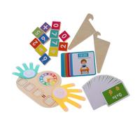 GALPADA Mathématique Montessori Bois Apprentissage des Additions et Soustractions avec Animaux Colorés Jeu Éducatif pour Garçon Fille Coordination Main-œil Interaction Parent-garçon Fille