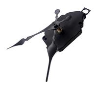 GALPADA Mécanisme Horloge Silencieux Aiguilles en Métal, Plastique et Quartz, Longueur D'arbre 12mm, Usage Solide pour Cadre D'horloge Noir, Ensemble 1 Set